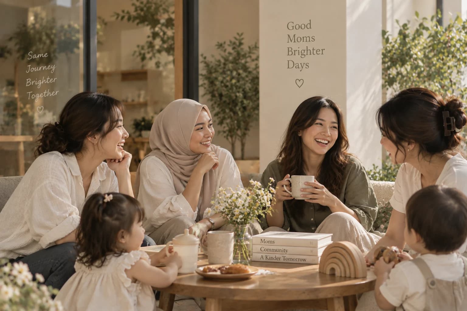 Moms saling berkenalan dan membangun circle setelah jadi ibu.