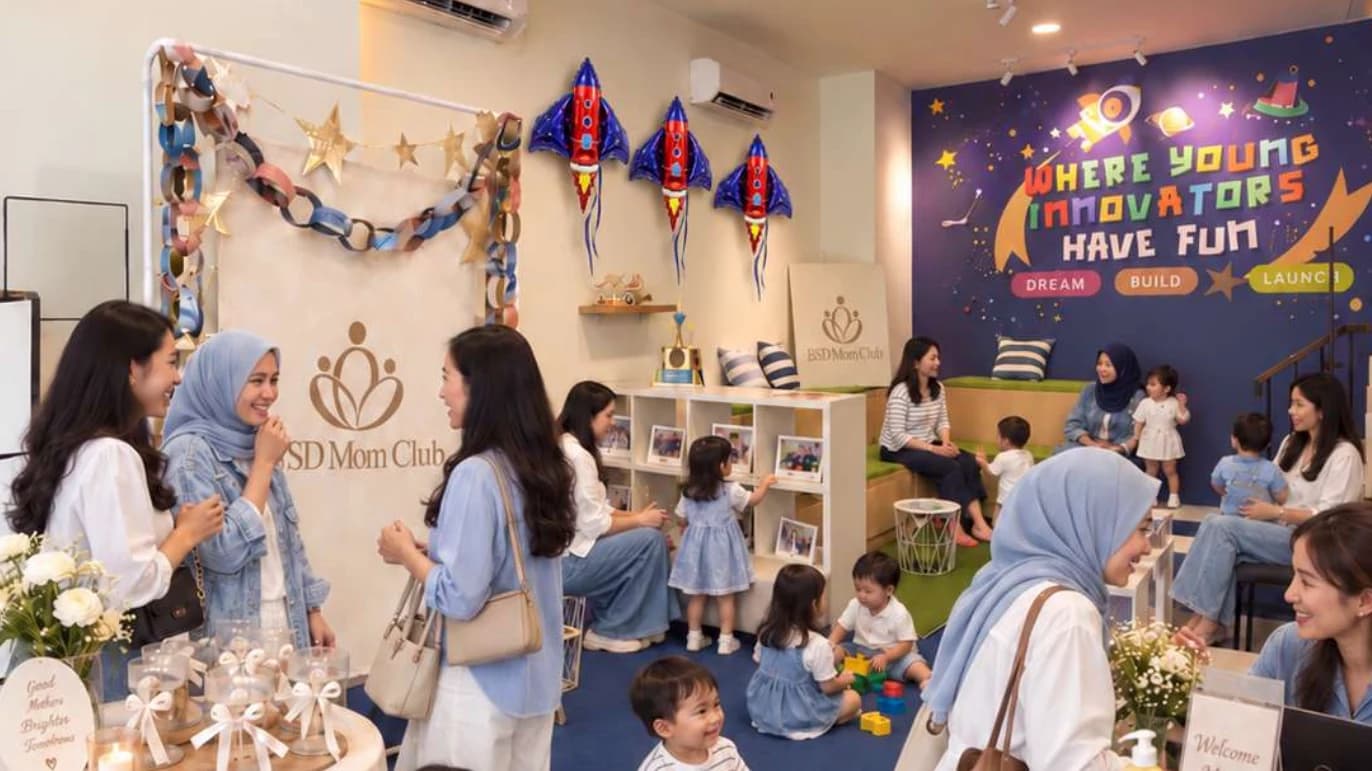 Suasana circle moms di event Mom Club
